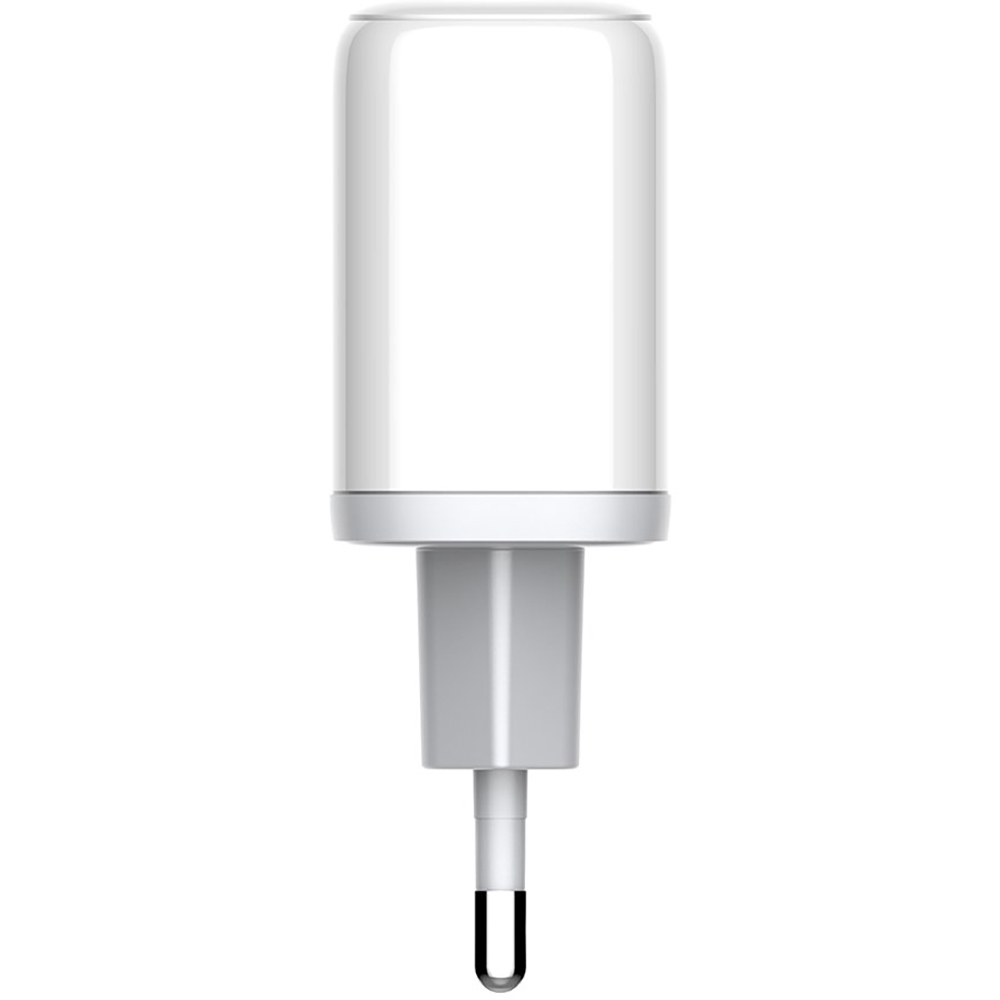 Фото Сетевое зарядное устройство COLORWAY GaN3 45W PPS USB+Type-C QC3/PD White (CW-CHS042PD-WT)