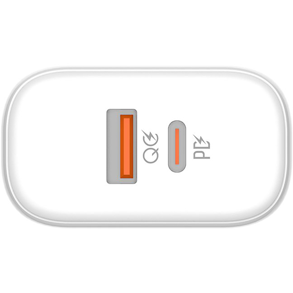 Сетевое зарядное устройство COLORWAY GaN3 45W PPS USB+Type-C QC3/PD White (CW-CHS042PD-WT) Выходной разъем USB Type-C