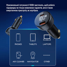 Зарядний пристрій COLORWAY 100W PPS USB+Type-C QC4/PD Black (CW-CHA044PD-BK)