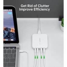 Сетевое зарядное устройство CHOETECH GaN 100 Вт (PD8008-EU-WH)