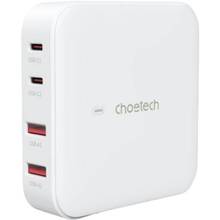 Сетевое зарядное устройство CHOETECH GaN 100 Вт (PD8008-EU-WH)