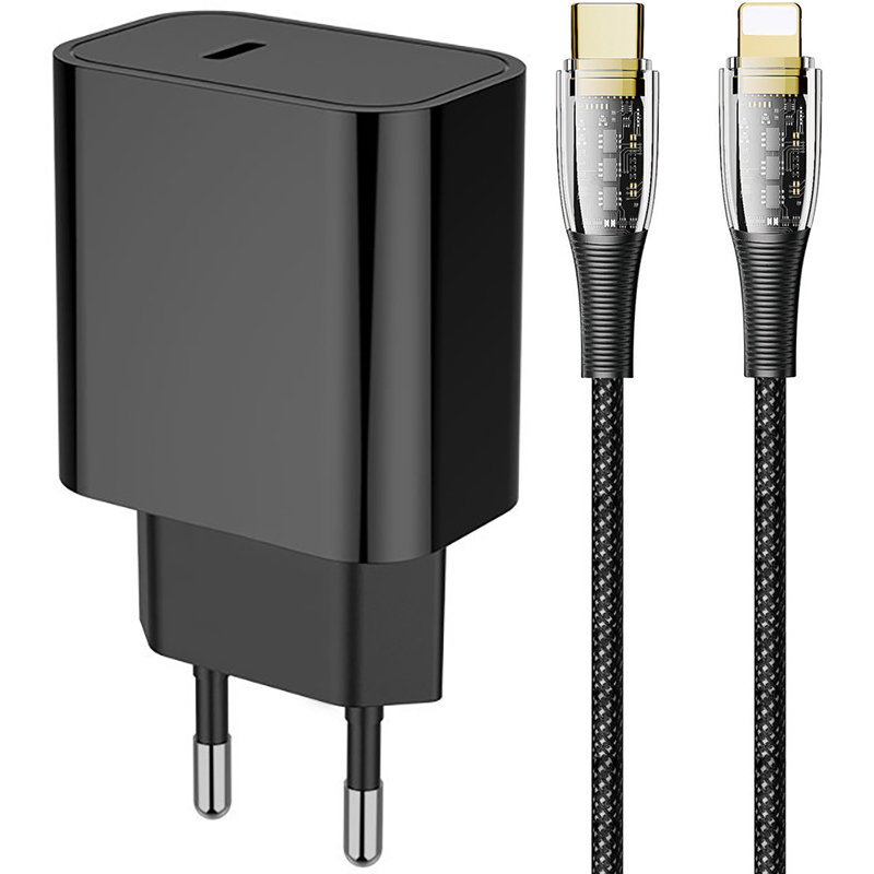 Сетевое зарядное устройство COLORWAY USB-C PD 20W +USB-C-Light 27W 1.2м Black (CW-CHS026PD-BK/CBPDCL057) Сетевое зарядное устройство COLORWAY USB-C PD 20W +USB-C-Light 27W 1.2м Black (CW-CHS026PD-BK/CBPDCL057)