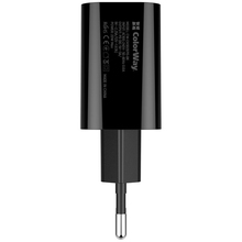 Сетевое зарядное устройство COLORWAY USB-C PD 20W +USB-C-Light 27W 1.2м Black (CW-CHS026PD-BK/CBPDCL057)
