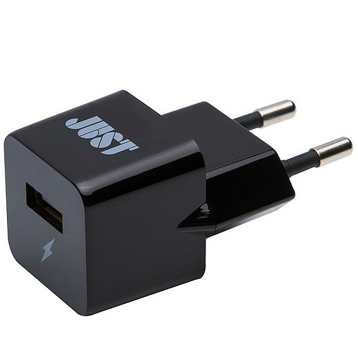 Зарядное устройство JUST Atom USB Wall Charger (WCHRGR-TM-BLCK) black