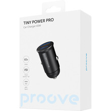 Автомобільний зарядний пристрій PROOVE Tiny Power Pro 65W Black (48857)