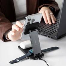 Бездротовий зарядний пристрій PROOVE Energy Fold 3 in 1 Black (50879)