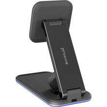 Бездротовий зарядний пристрій PROOVE Energy Fold 3 in 1 Black (50879)