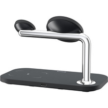 Бездротовий зарядний пристрій PROOVE Magnetic Field 3 in 1 Black (44657)