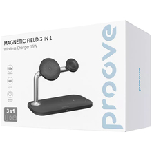 Беспроводное зарядное устройство PROOVE Magnetic Field 3 in 1 Black (44657)