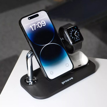 Беспроводное зарядное устройство PROOVE Magnetic Field 3 in 1 Black (44657)
