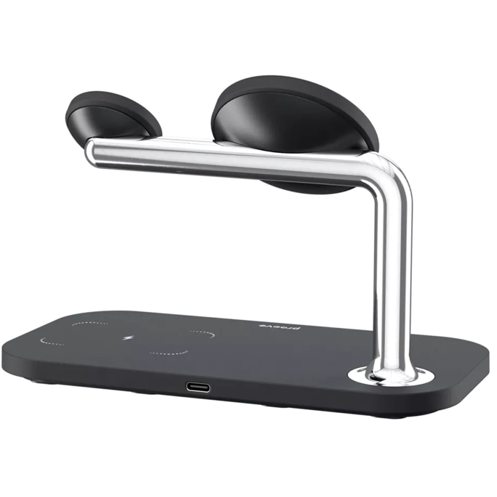 Беспроводное зарядное устройство PROOVE Magnetic Field 3 in 1 Black (44657) Количество одновременно заряжаемых устройств от сетевой зарядки 3