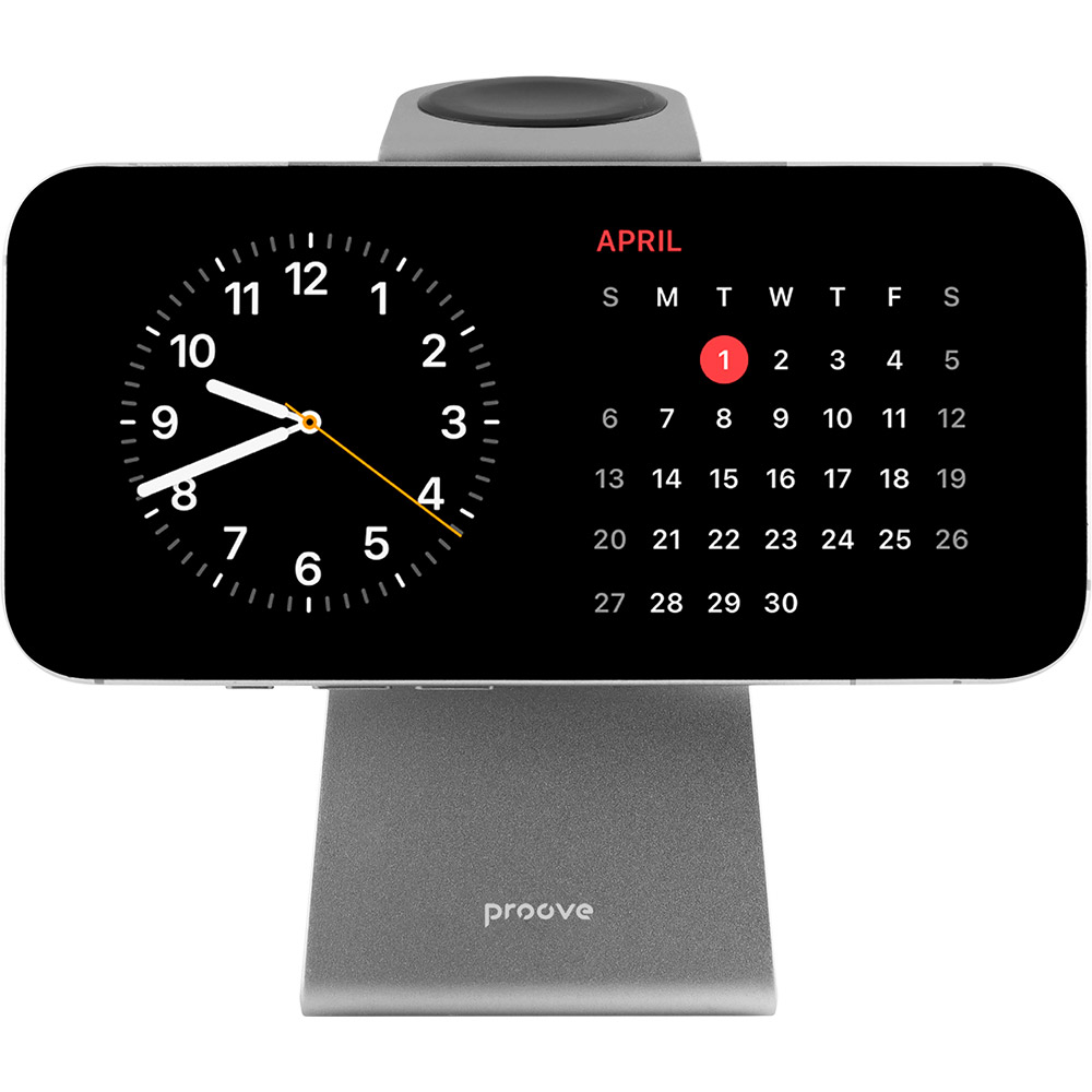 Бездротовий зарядний пристрій PROOVE Omni Power 3 in 1 Gray (55539) Потужність 15