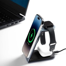 Бездротовий зарядний пристрій PROOVE Omni Power 3 in 1 Gray (55539)