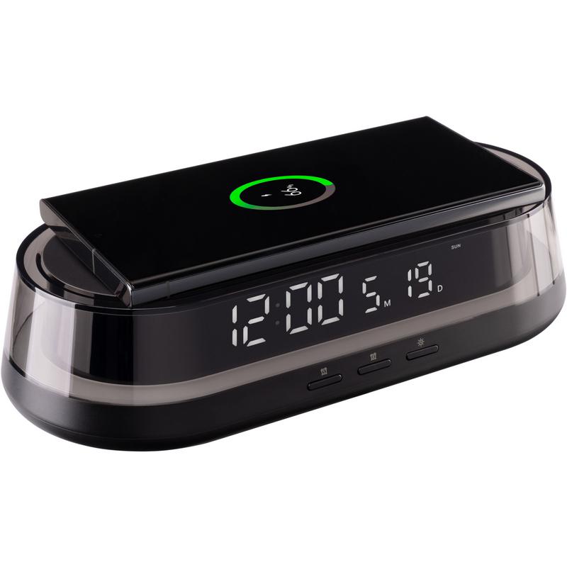 Беспроводное зарядное устройство GELIUS GP-SDC02 15W Wireless RGB Time Bridge 2 (95661) Особенности часы, будильник, подсветка