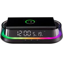 Беспроводное зарядное устройство GELIUS GP-SDC02 15W Wireless RGB Time Bridge 2 (95661)