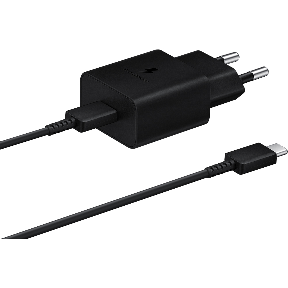 Сетевое зарядное устройство SAMSUNG 15W Power Adapter Black (EP-T1510XBEGEU) Тип кабеля USB Type-C х USB Type-C