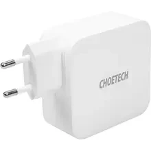 Зарядний пристрій CHOETECH GaN 2xUSB Type-C 100W (PD6008)