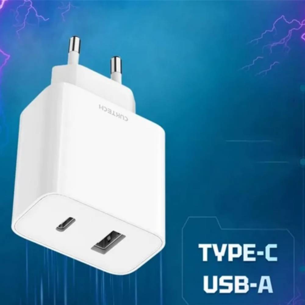 Зарядний пристрій Xiaomi CUKTECH 30W Charger (Type-A+Type-C) White (A19 EU) Тип мережевий зарядний пристрій