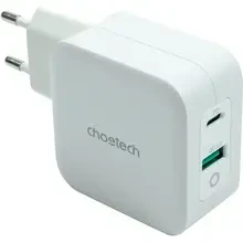 Зарядний пристрій CHOETECH GaN 65W Black (PD8002)