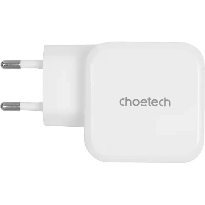 Зарядний пристрій CHOETECH GaN USB Type-C 45W PD QC PPS (PD8007) Кабель відсутній