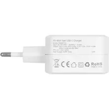 Зарядний пристрій CHOETECH GaN USB Type-C 45W PD QC PPS (PD8007)