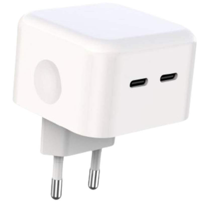 Сетевое зарядное устройство XO L102 35W/2 USB-C White (XO-L102-WH)