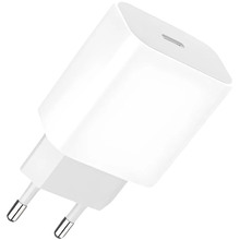 Сетевое зарядное устройство DENMEN DC06 20W 3.6A USB-C White (DM-DC06-WH)