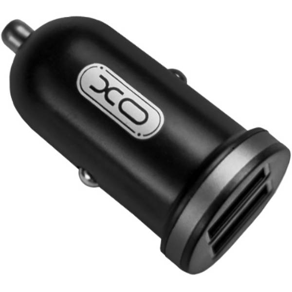 Автомобільний зарядний пристрій XO TZ08 2.1A/2 USB + Type-C Black (TZ08-TC-BK) Кабель знімний