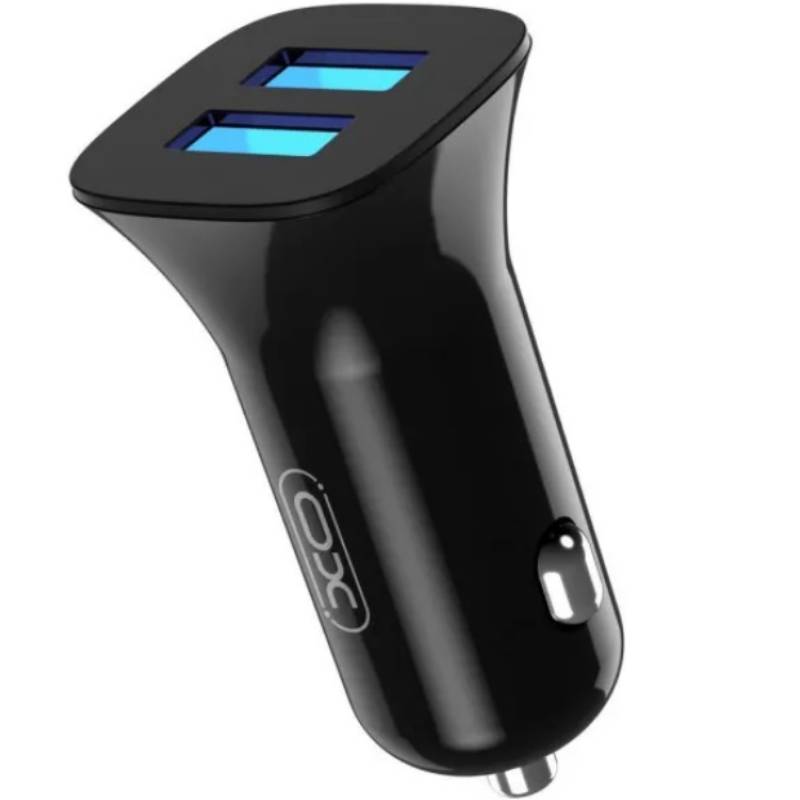 Автомобильное зарядное устройство XO TZ10 2.4A/2 USB Black (TZ10-BK)