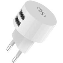 Сетевое зарядное устройство XO L62 2.4A/2USB + microUSB White (L62-M-WH)