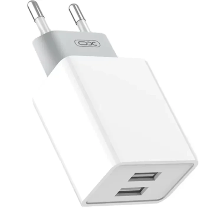 Сетевое зарядное устройство XO L65 2.4A/2USB + microUSB White (L65-M-WH)