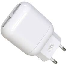 Зарядний пристрій XO L78 2.4A/2USB + microUSB White (L78-M-WH)