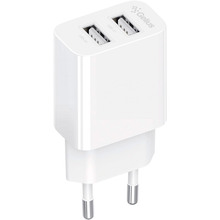 Мережевий зарядний пристрій GELIUS Simple GP-HC059 (2 USB/2.4A) White (00000098754)