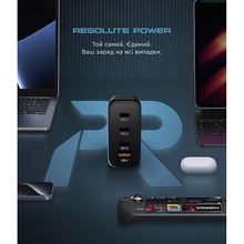 Зарядний пристрій ARMORSTANDART Resolute Power ARP-131 100W GaN Black (ARM70024)
