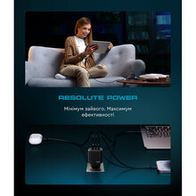 Зарядний пристрій ARMORSTANDART Resolute Power ARP-621 65W GaN Black (ARM70023)