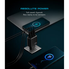 Зарядний пристрій ARMORSTANDART Resolute Power ARP-621 65W GaN Black (ARM70023)