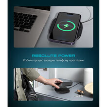 Беспроводное зарядное устройство ArmorStandart Resolute Power AWC-44 Square Black (ARM73178)