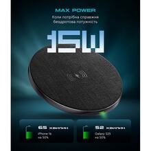Беспроводное зарядное устройство ArmorStandart Resolute Power AWC-47 Round Black (ARM73179)