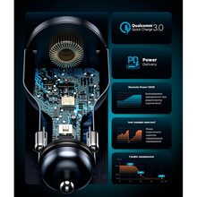 Автомобильное зарядное устройство ARMORSTANDART Resolute Power ASPP-21 120W 2xUSB-C USB Grey (ARM70026)