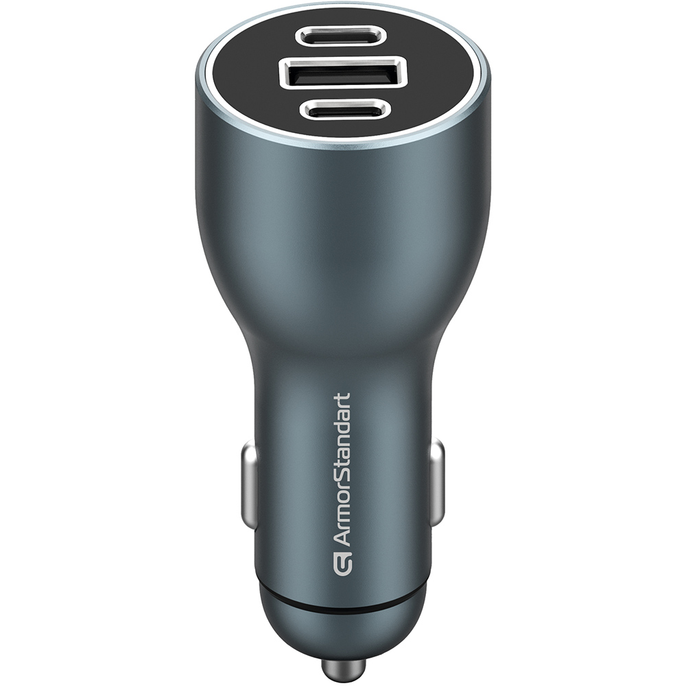 Автомобильное зарядное устройство ARMORSTANDART Resolute Power ASPP-21 120W 2xUSB-C USB Grey (ARM70026) Автомобильное зарядное устройство ARMORSTANDART Resolute Power ASPP-21 120W 2xUSB-C USB Grey (ARM70026)