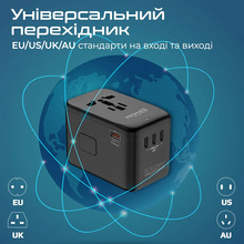 Перехідник PROMATE TripMate-GaN100 Black (tripmate-gan100)