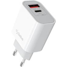 Сетевое зарядное устройство GELIUS Merge GP-HC060 GAN USB+Type-C 35W QC/PD/PPS White (00000099403)