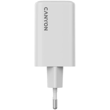 Сетевое зарядное устройство CANYON CU65ACC GaN PD QC 65W White (CNS-CUW65ACC)