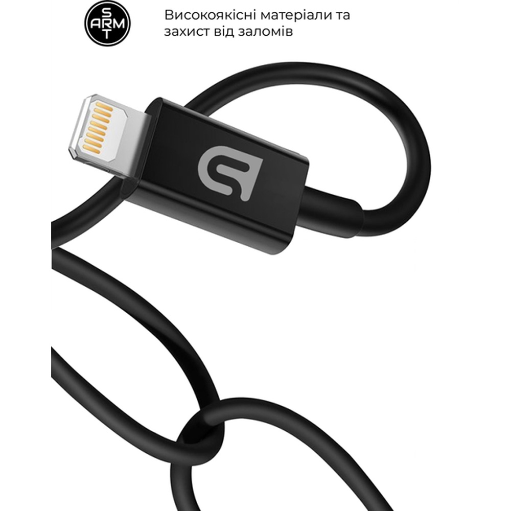 Зовнішній вигляд Зарядний пристрій ARMORSTANDART ABMHJ83 20W USB-C Black (ARM77722)