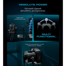 Мережевий зарядний пристрій ARMORSTANDART Resolute Power ARP-544 100W GaN 2m Black (ARM73177)