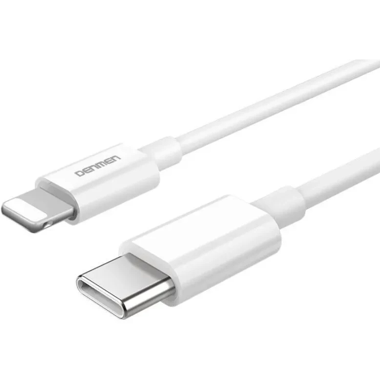 Сетевое зарядное устройство DENMEN DC06 20W 3.6A USB-C White (DM-DC06L-WH) Мощность 20