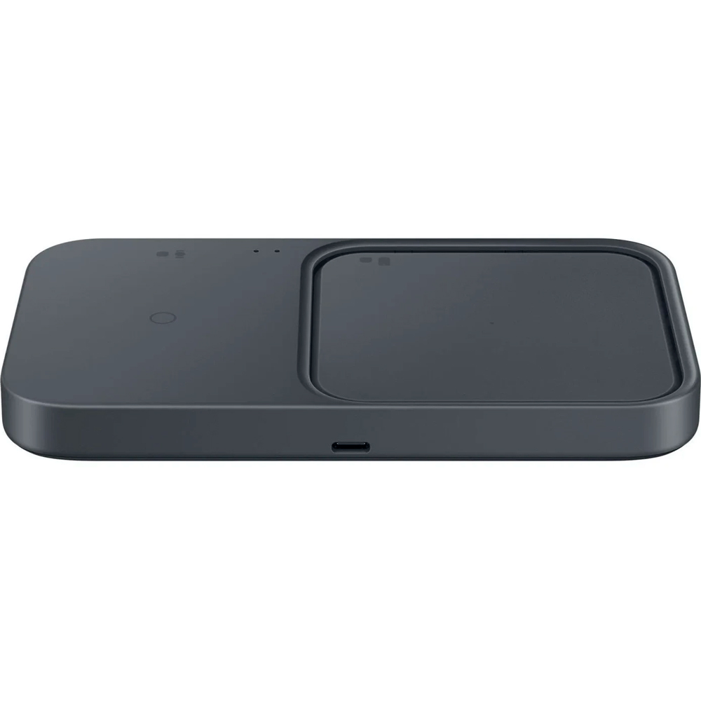 Беспроводное зарядное устройство SAMSUNG Wireless Charger Duo 15W Dark Gray (EP-P5400BBEGEU) Особенности совместима: Samsung Galaxy Note20 Ultra, Note20, S20 Ultra, S20+, S20, Note10+, Note10+ 5G, Note10, Note10 5G, S10, S10+, S10e, S10 5G, S9, S9+, S8, S8+, S7, S7 Edge, S6 Edge+, S6 и Apple iPhone 11 Pro Max, 11 Pro, 11, X, XS, XS Max, XR, 8, 8 Plus