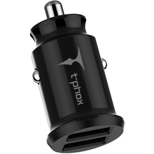 Автомобільний зарядний пристрій T-PHOX Charger Set 2.4A Dual+Type-C cable 1.2m Black (T-S09 SET T B)