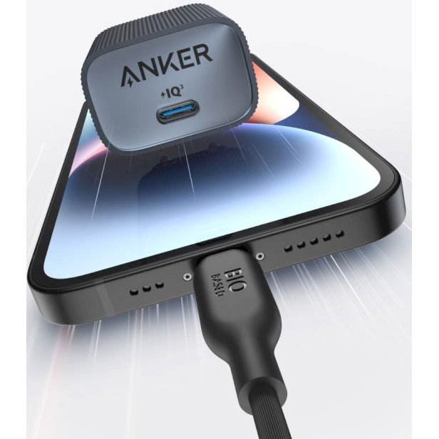 Зарядний пристрій ANKER PowerPort 511 Nano IV - 30W USB-C Black (A2337G11) Вихідний роз'єм USB Type-C