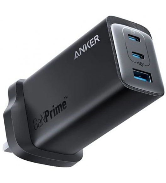 Сетевое зарядное устройство ANKER PowerPort 737 GaNPrime - 120W 2xPD & 1xPIQ PPS/DPDS UK plug (A2148211)